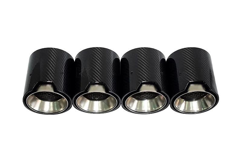 BMW 2/3/4 Series M2 M3 M4 G80 G81 G82 G87 Single Carbon Fiber Muffler Tip Set (2020+)