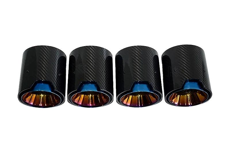 BMW 2/3/4 Series M2 M3 M4 G80 G81 G82 G87 Single Carbon Fiber Muffler Tip Set (2020+)