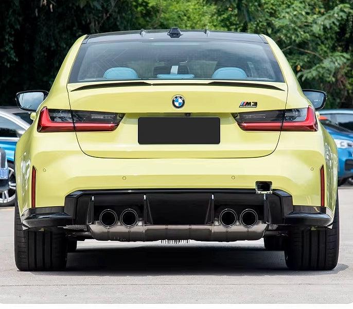 BMW 2/3/4 Series M2 M3 M4 G80 G81 G82 G87 Single Carbon Fiber Muffler Tip Set (2020+)