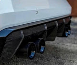 BMW 2/3/4 Series M2 M3 M4 G80 G81 G82 G87 Single Carbon Fiber Muffler Tip Set (2020+)