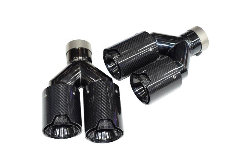 BMW M Power Universal Fit Carbon Fiber Dual Muffler Tips