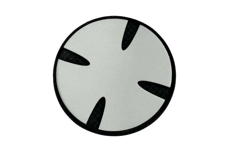 BMW Roundel Emblem Covers - Full Carbon Fiber Black and White Style V2