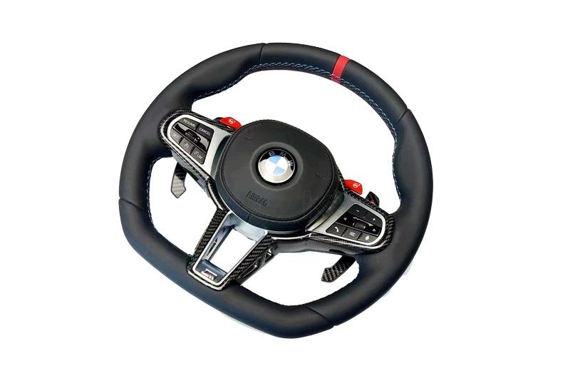 BMW 2/3/4/5 Series LCI G80 G81 G82 G83 G87 G20 G30 Carbon Fiber Steering Wheel (2019+)