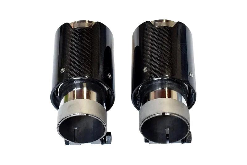 BMW Universal Fit Carbon Fiber Single Muffler Tips
