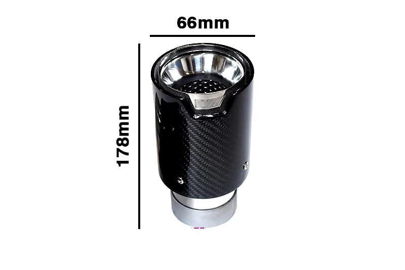 BMW Universal Fit Carbon Fiber Single Muffler Tips