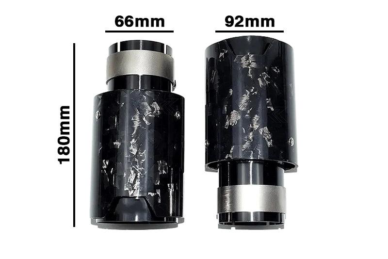 BMW Universal Fit Carbon Fiber Single Muffler Tips