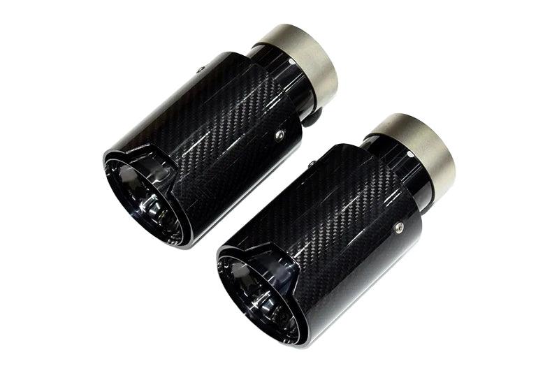 BMW Universal Fit Carbon Fiber Single Muffler Tips