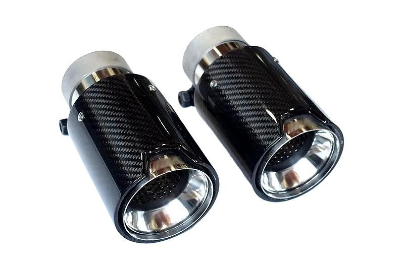 BMW Universal Fit Carbon Fiber Single Muffler Tips