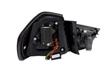 LED Tail Lights BMW 325i 328i 330i 335i E90 Sedan (09-11) Sequential Signal Red / Chrome / Black - K2 Industries