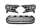 Infinite Series Headlight and DRL Grille 2pc Bundle 19-23 Ford Ranger OLM Outside Line Motoring