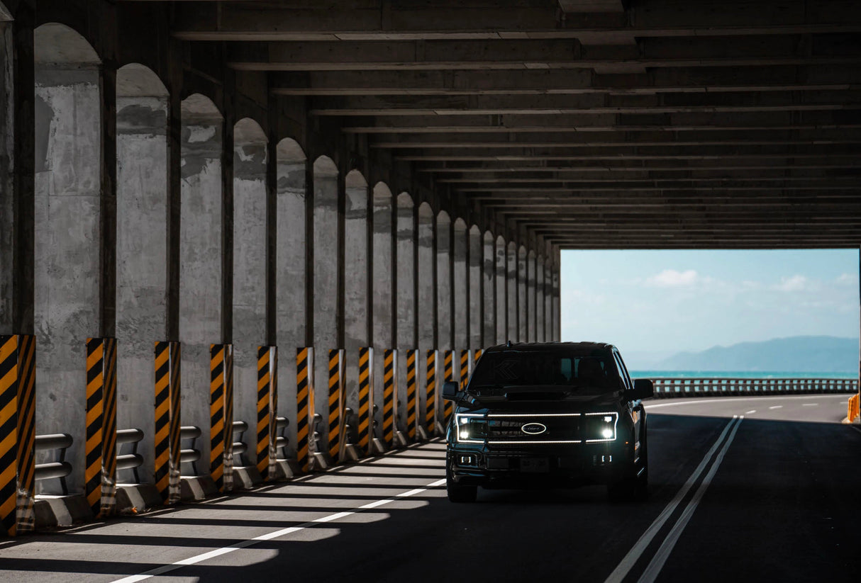 Essential Series Headlight and DRL Grille 2pc Bundle 18-20 Ford F150 OLM Outside Line Motoring