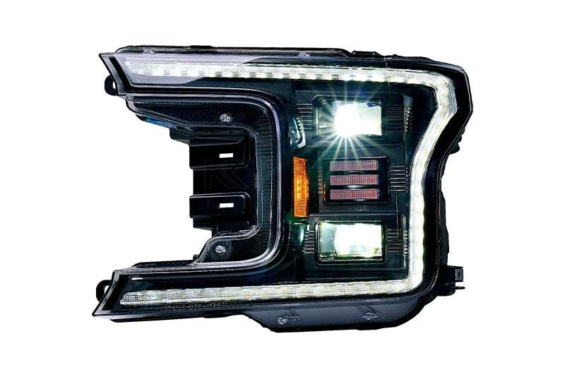 Essential Series Headlight and DRL Grille 2pc Bundle 18-20 Ford F150 OLM Outside Line Motoring