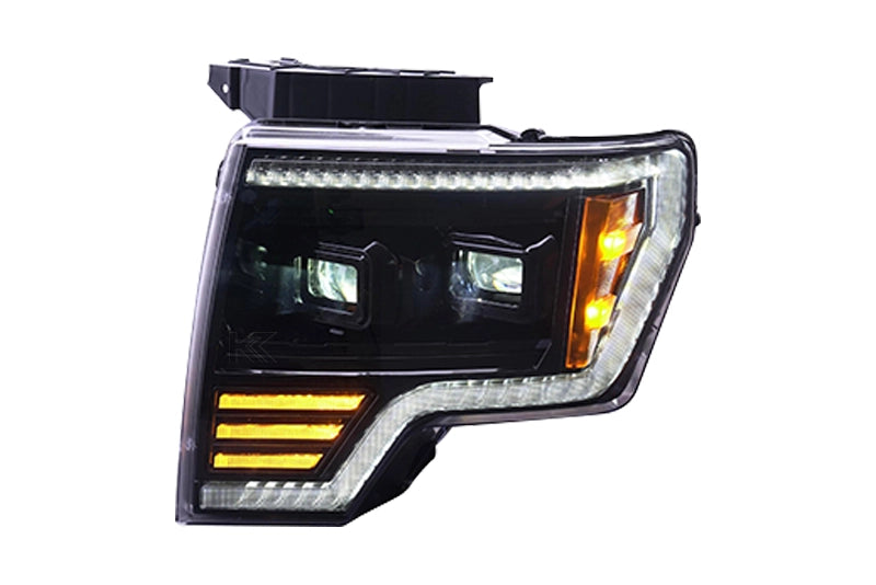 Essential Series Headlight and DRL Grille 2pc Bundle 09-14 Ford F150 OLM Outside Line Motoring