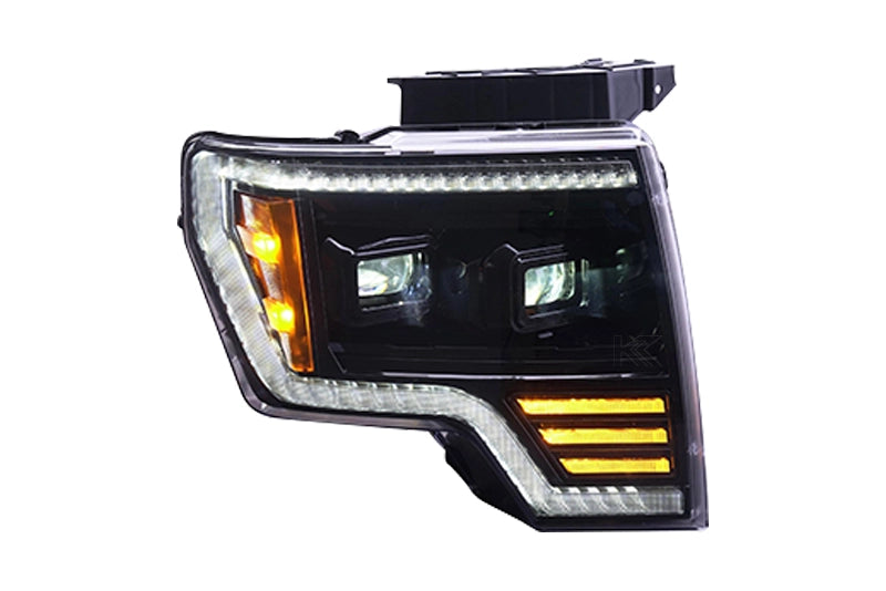 Essential Series Headlight and DRL Grille 2pc Bundle 09-14 Ford F150 OLM Outside Line Motoring