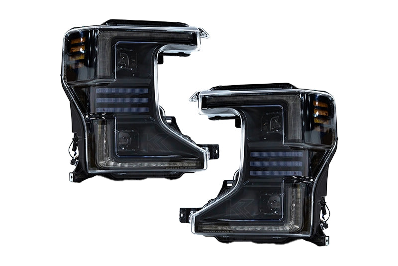 Essential Series Headlight and DRL Grille 2pc Bundle 20-22 Ford Super Duty OLM Outside Line Motoring