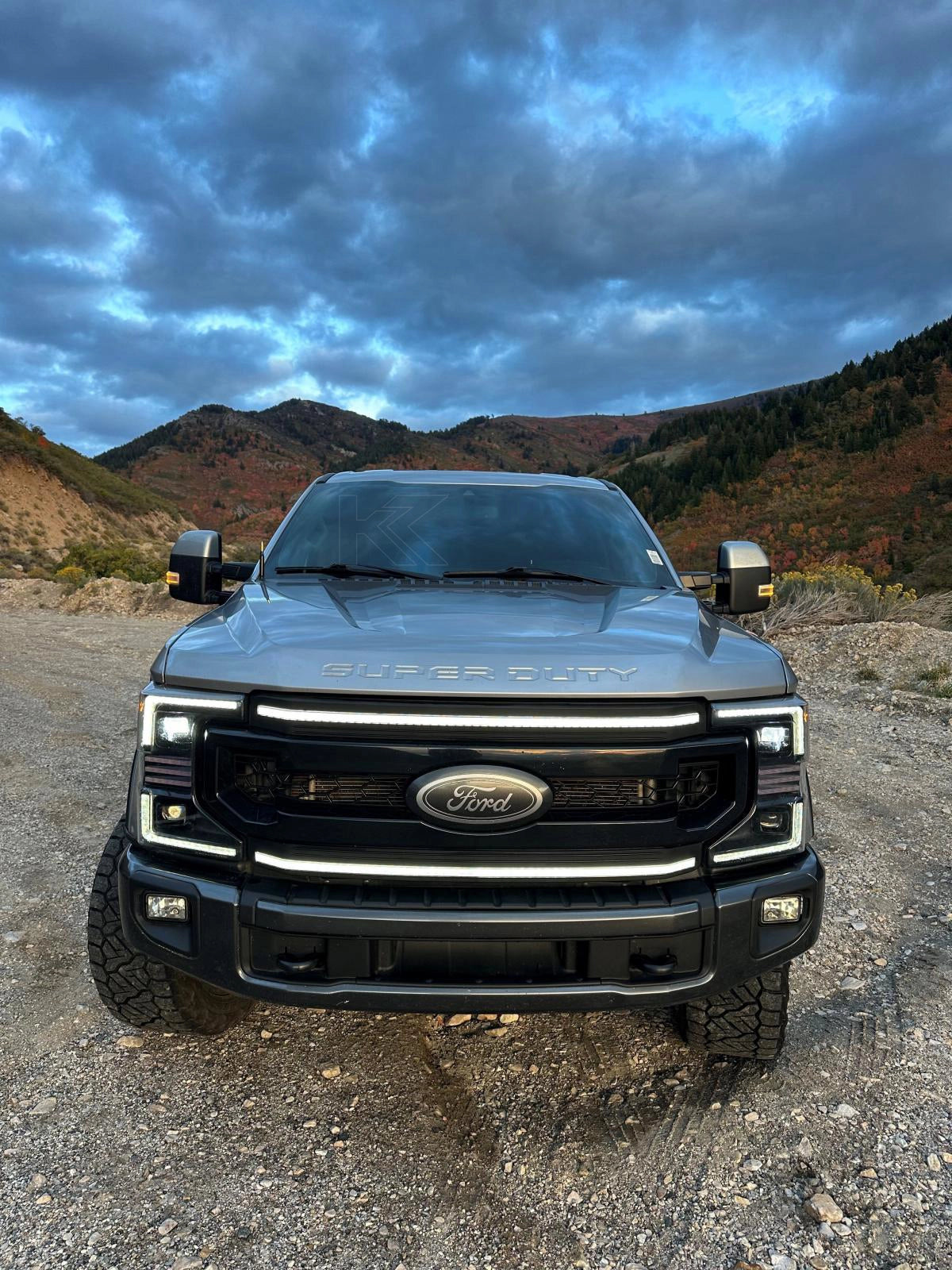 Essential Series Headlight and DRL Grille 2pc Bundle 20-22 Ford Super Duty OLM Outside Line Motoring