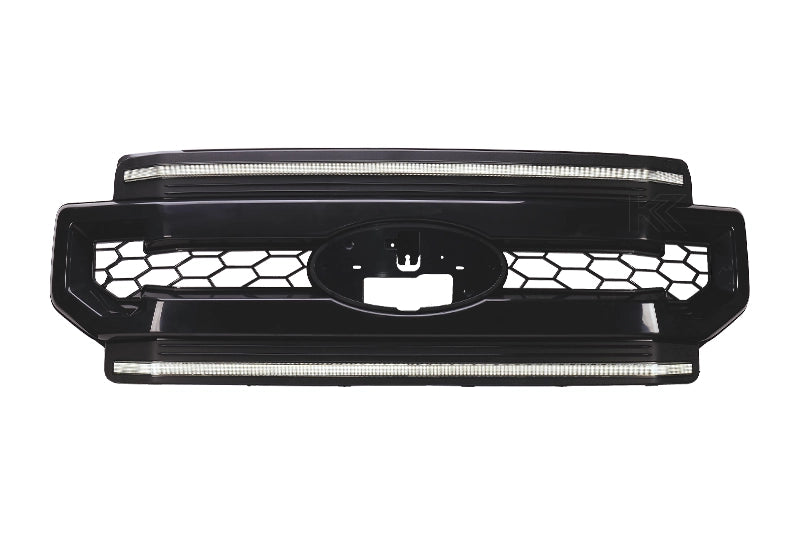 Essential Series Headlight and DRL Grille 2pc Bundle 20-22 Ford Super Duty OLM Outside Line Motoring