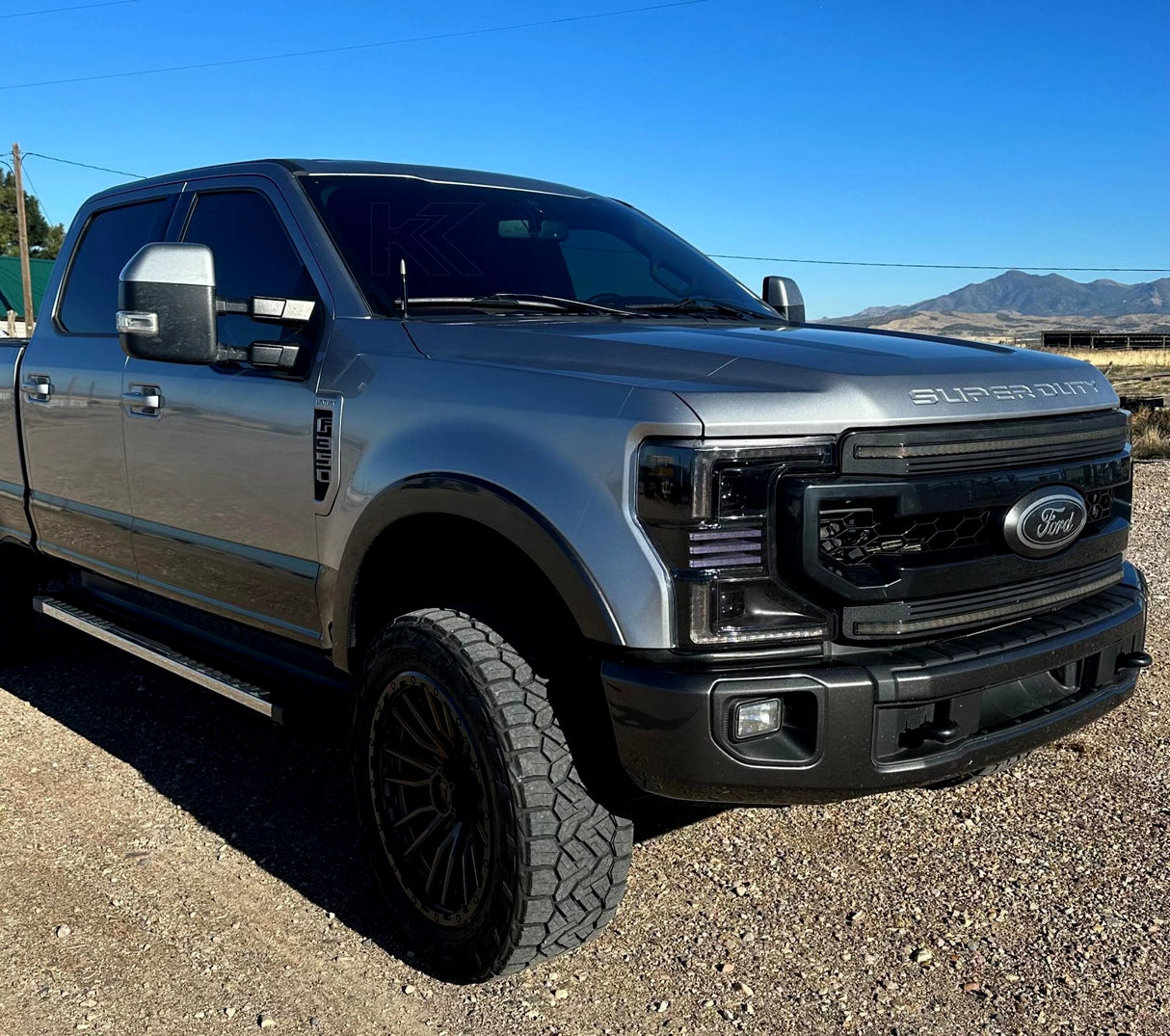 Essential Series Headlight and DRL Grille 2pc Bundle 20-22 Ford Super Duty OLM Outside Line Motoring