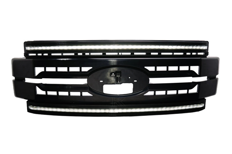 Essential Series Headlight and DRL Grille 2pc Bundle 17-19 Ford Super Duty OLM Outside Line Motoring