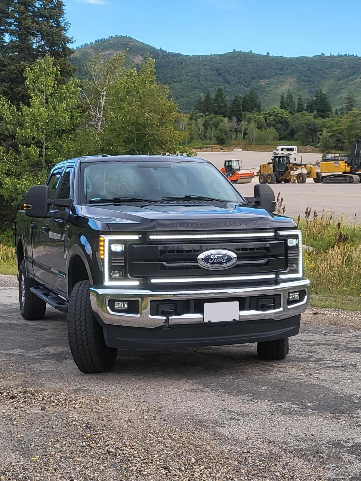 Essential Series Headlight and DRL Grille 2pc Bundle 17-19 Ford Super Duty OLM Outside Line Motoring