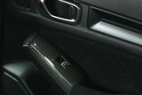 LE Carbon Fiber Window Switch Panel Covers (Set of 4) 22-Present Honda Civic Type R OLM Outside Line Motoring