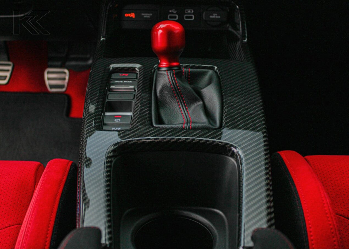 LE Carbon Fiber Shift Panel Cover 22-Present Honda Civic Type R OLM Outside Line Motoring