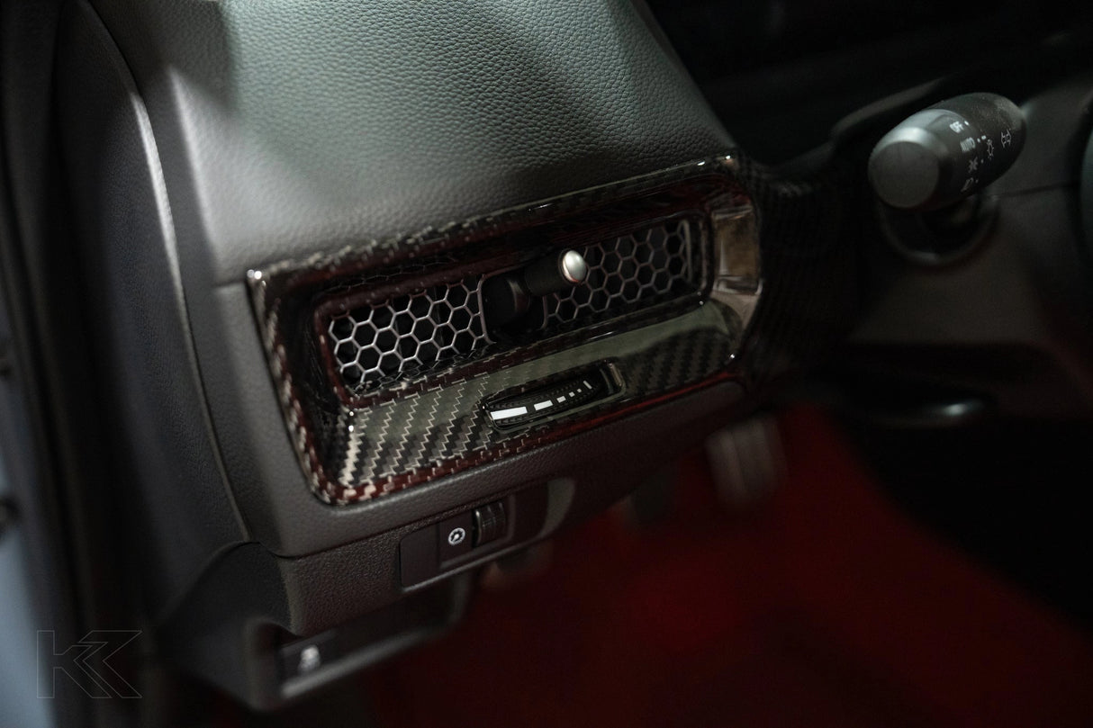 LE Carbon Fiber Interior Dash Cover (2pc) 22-Present Honda Civic Type R OLM Outside Line Motoring