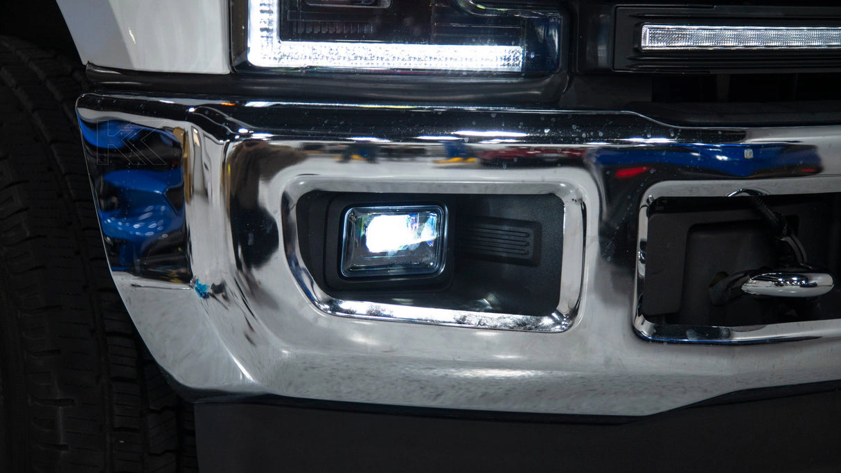 15-20 F150 17-22 F250 F350 LED Fog Lights w/Black Housing OLM