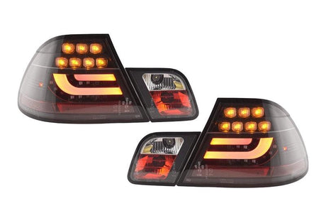 BMW 3-series E46 Coupe Black LED LightBar Taillights Set (2003-2007) - K2 Industries