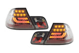BMW 3-series E46 Coupe Chrome Smoked LED LightBar Taillights Set (1999-2002) - K2 Industries
