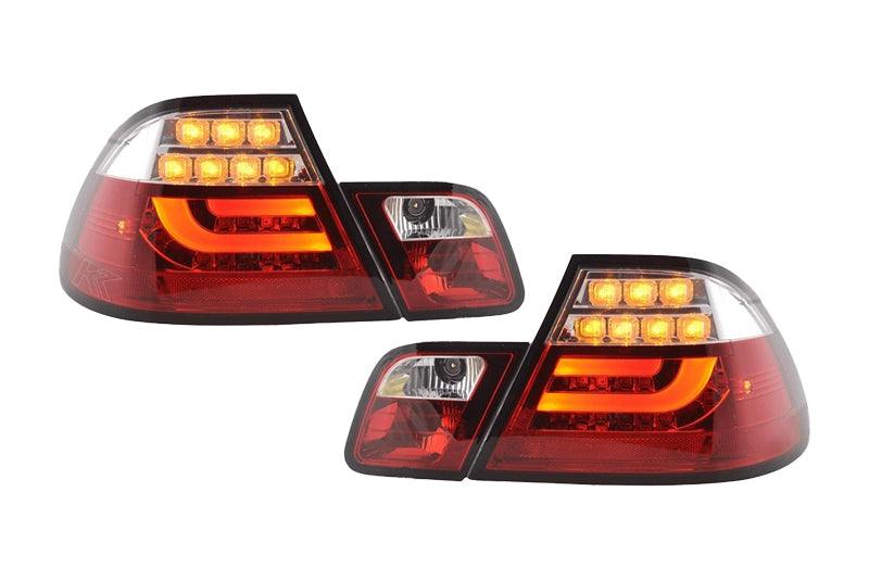 BMW 3-series E46 Coupe Red LED LightBar Taillights Set (2003-2007) - K2 Industries