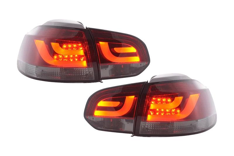 VW Golf Mk6 GTI LED Bar Red/Smoked Tail Lights V1 (2008-2014) - K2 Industries