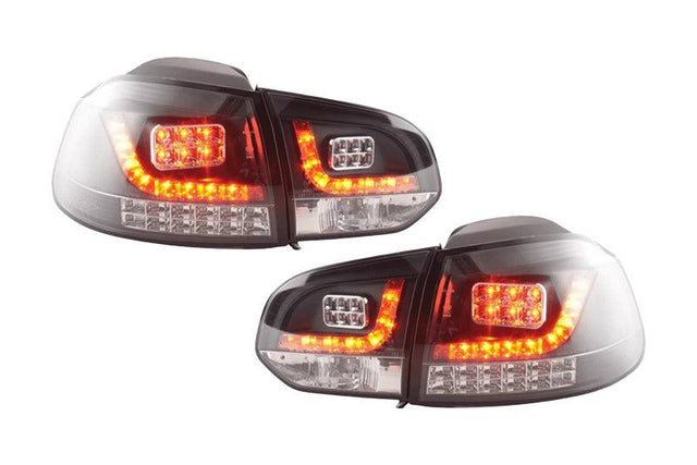 VW Golf Mk6 GTI LED Black Tail Lights V2 LED Indicators (2008-2014) - K2 Industries