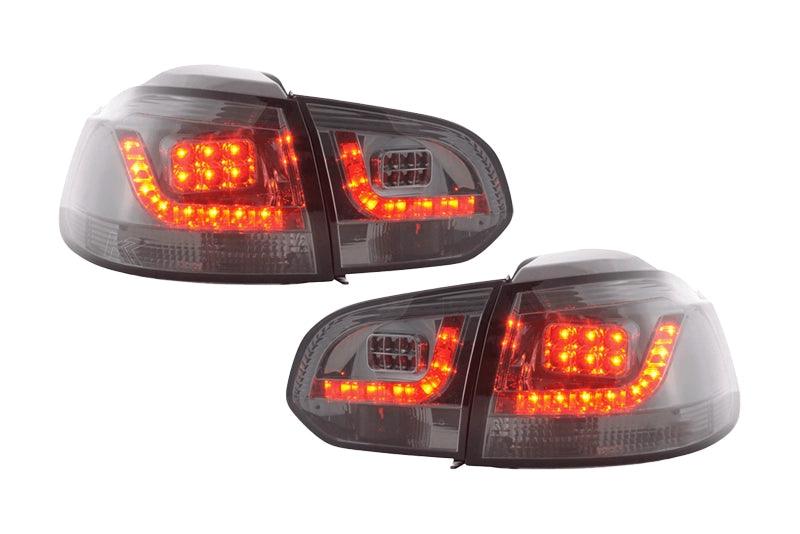 VW Golf Mk6 GTI LED Clear Smoked Tail Lights V2 (2008-2014) - K2 Industries