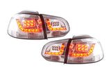 VW Golf Mk6 GTI LED Clear Tail Lights V2 (2008-2014) - K2 Industries