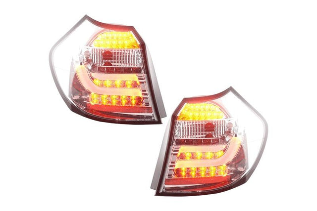 BMW 1-series E81 Coupe Chrome Clear LED Taillights Set (2007-2011) - K2 Industries