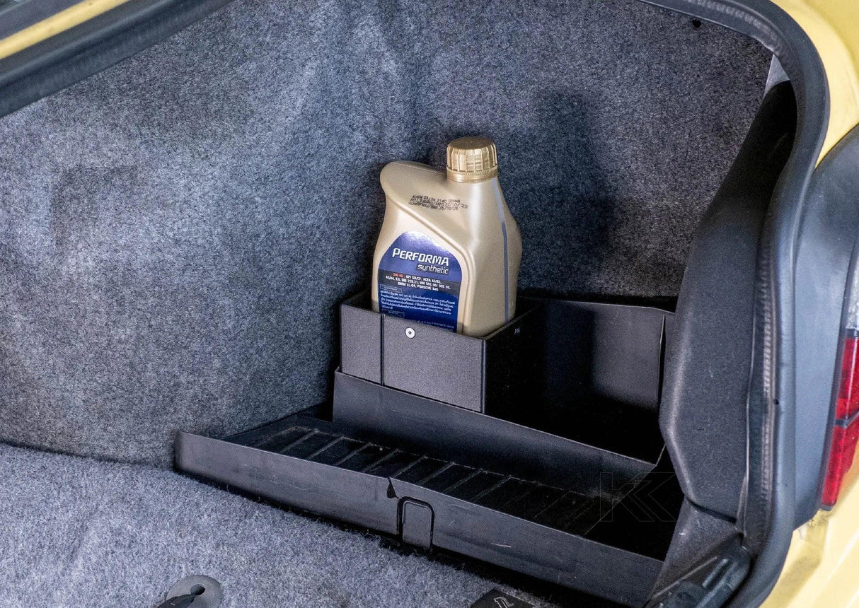BMW E36 TRUNK OIL STORAGE BOX