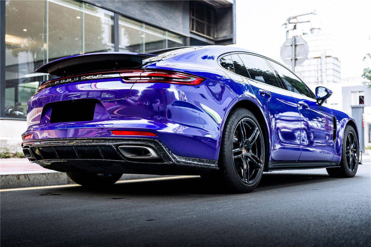 2017-2023 Porsche Panamera 971 4S    4    GTS OD Style Carbon Fiber Rear Lip