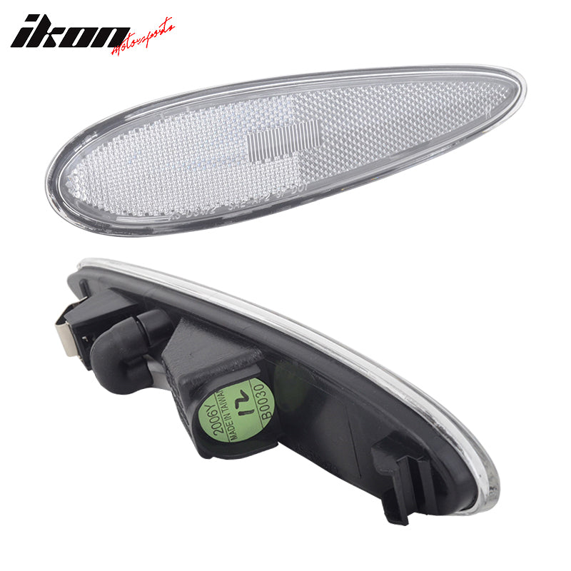 2000-2003 Nissan Maxima JDM Black Front Bumper Side Marker Lights