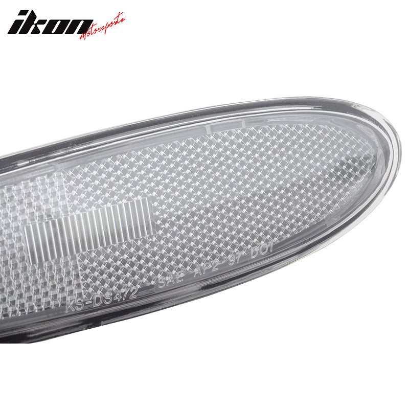 2000-2003 Nissan Maxima JDM Black Front Bumper Side Marker Lights