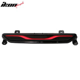 2024-2026 Ford Mustang GT-C Style Red Rear Bumper Brake Light Smoked Len ABS