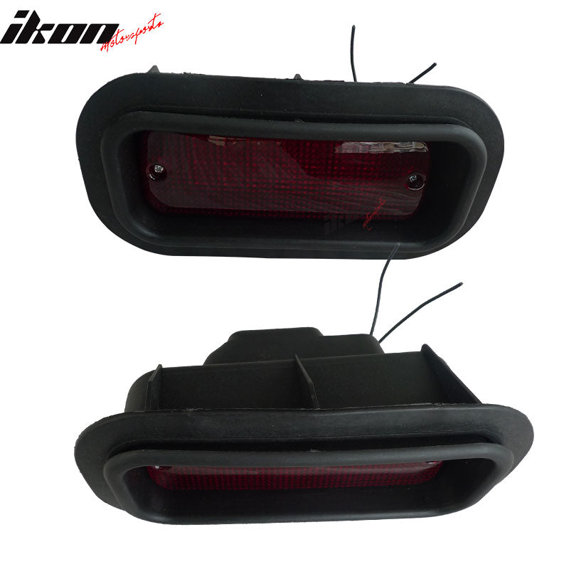 JDM EDM Rear Bumper Diffuser Light Brake Lamp Red Lens Acuraintegra