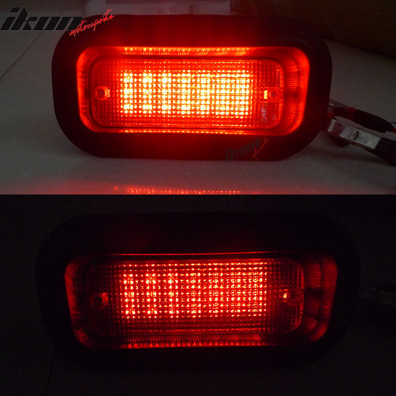 JDM EDM Rear Bumper Diffuser Light Brake Lamp Red Lens Acuraintegra