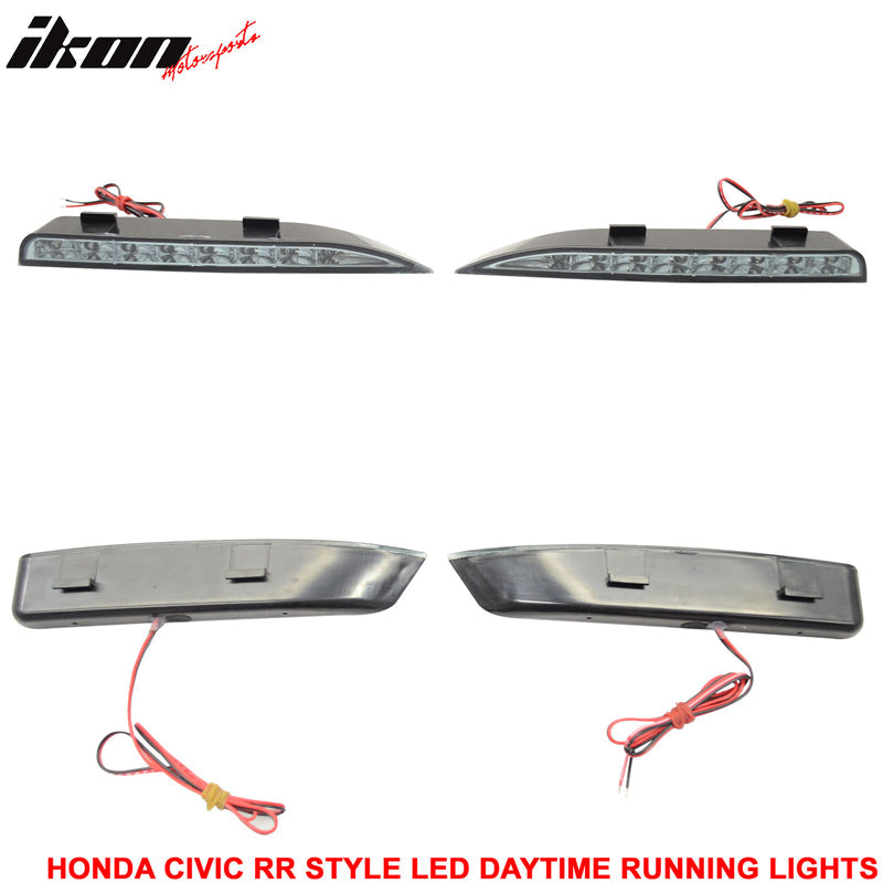 Fits 06-11 Civic Mugen RR Front Bumper & Daytime Running Fog Lamp
