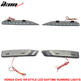 Fits 06-11 Civic Mugen RR Front Bumper & Daytime Running Fog Lamp