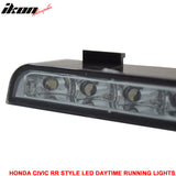 Fits 06-11 Civic Mugen RR Front Bumper + Fender Flare + LED DRL Lights