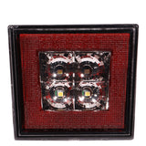 Universa Square Red LED Rear Tail Third 3RD Brake Lights