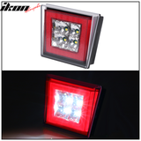 Universa Square Red LED Rear Tail Third 3RD Brake Lights