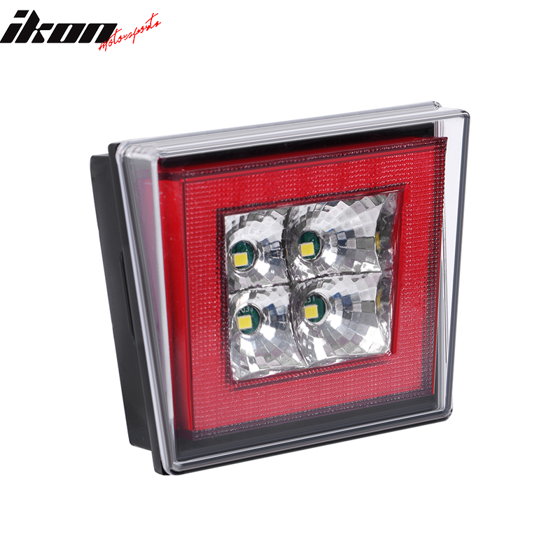Universa Square Red LED Rear Tail Third 3RD Brake Lights