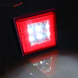 Universa Square Red LED Rear Tail Third 3RD Brake Lights